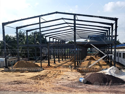 2 floors steel warehouse build in The Democratic Republic of the Congo